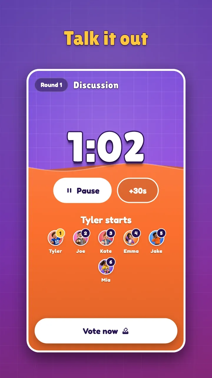 Talk it out: the discussion timer.