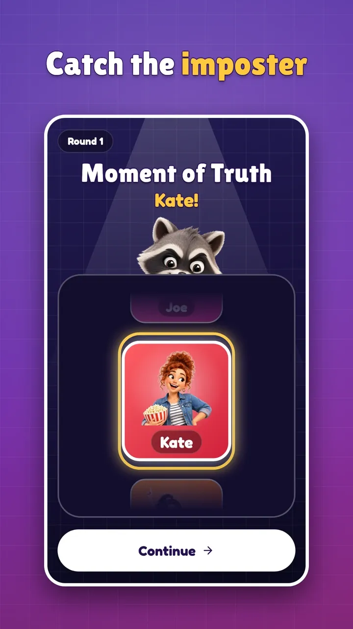 Catch the imposter: the Moment of Truth vote reveal.